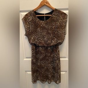 NEW ENFOCUS STUDIO WOMEN'S LEOPARD PRINT DRESS- SIZE 6